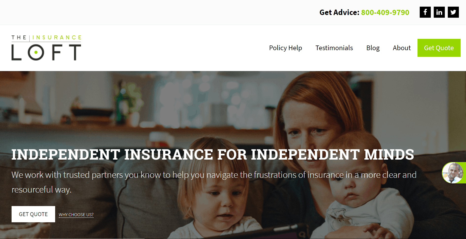 New Insurance Agency Web Design