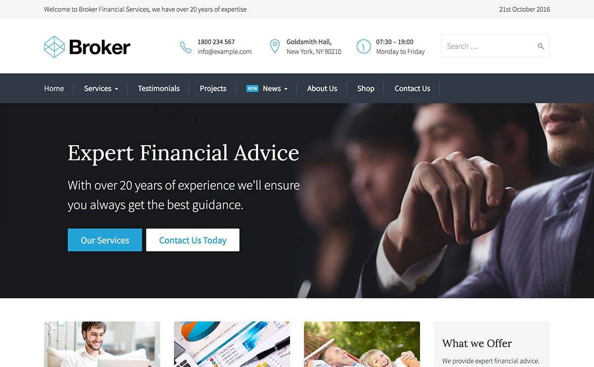 Broker Insurance WordPress Theme is Awesome for Insurance Websites