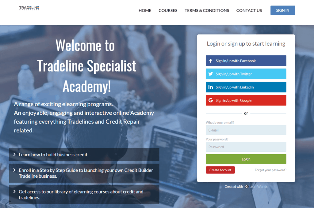 Tradeline Specialist Academy offers a series of courses about credit and tradelines