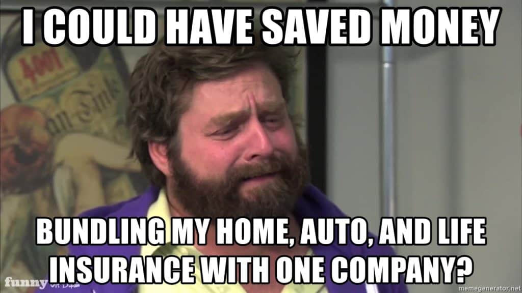 i could have saved money bundling my home auto and life insurance policies