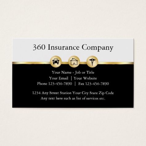 Insurance agent business card idea 3